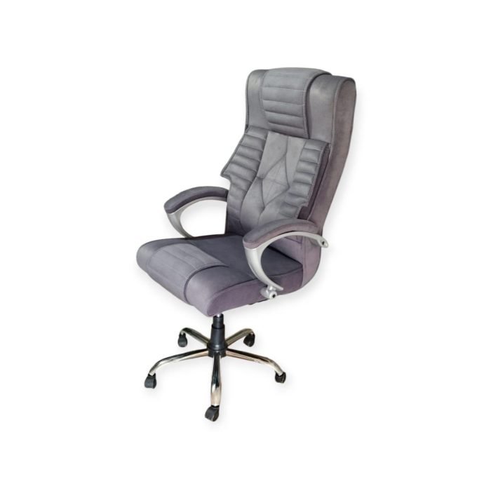 Ergonomic High Back Executive Office Chair – Premium Comfort with Padded Armrests & Chrome Base
