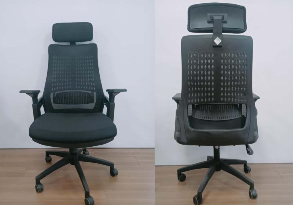ErgoPro™ Mesh High-Back Ergonomic Office Chair with Adjustable Headrest & Lumbar Support