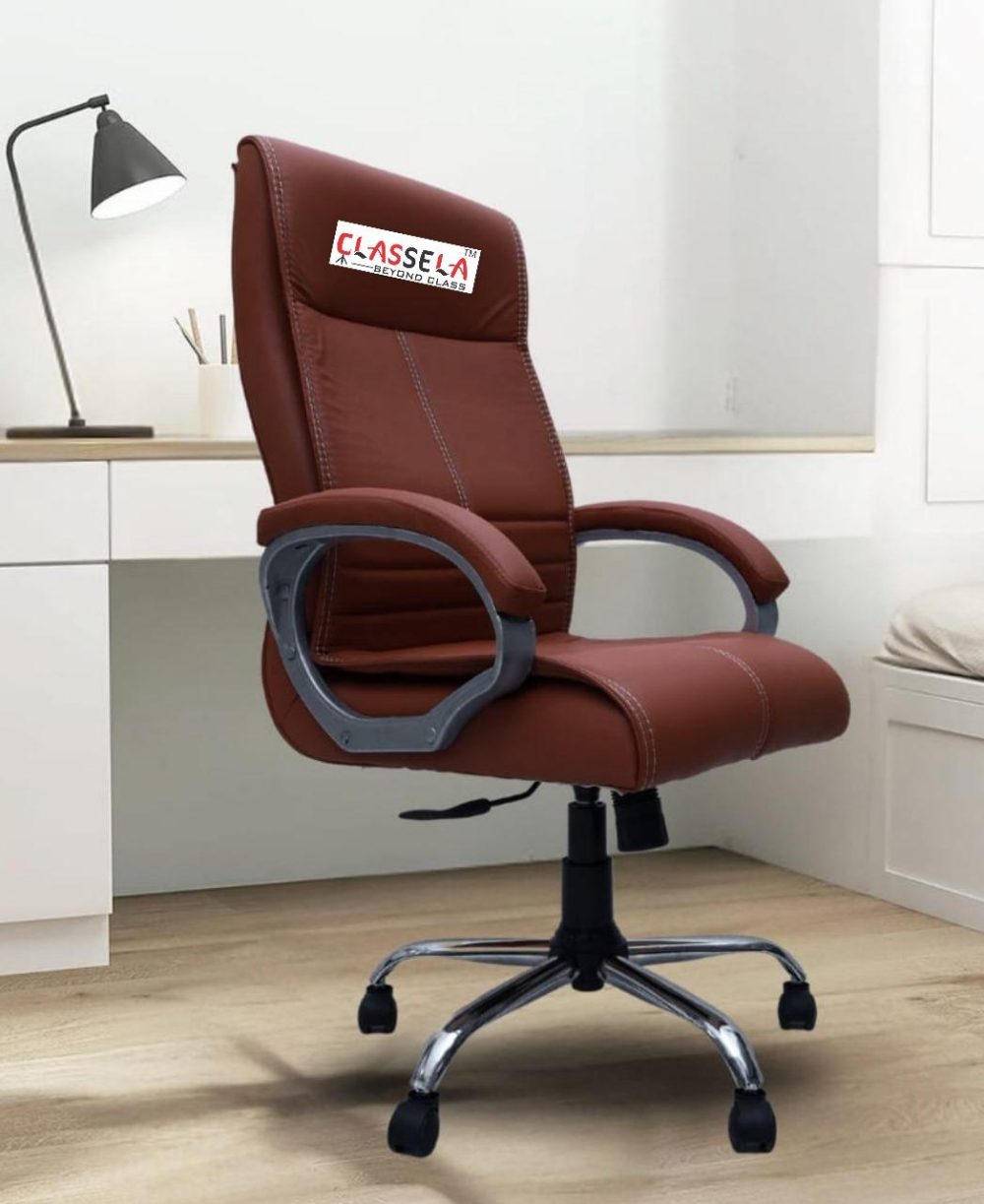 CLASSELA™ Ergonomic High Back Executive Office Chair – Mahogany Brown