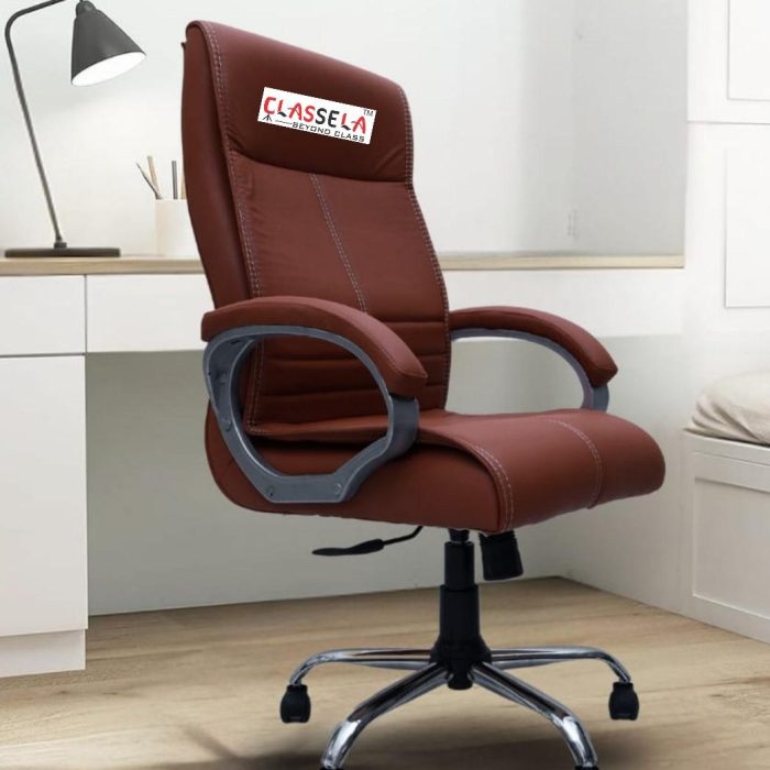 CLASSELA™ Ergonomic High Back Executive Office Chair – Mahogany Brown