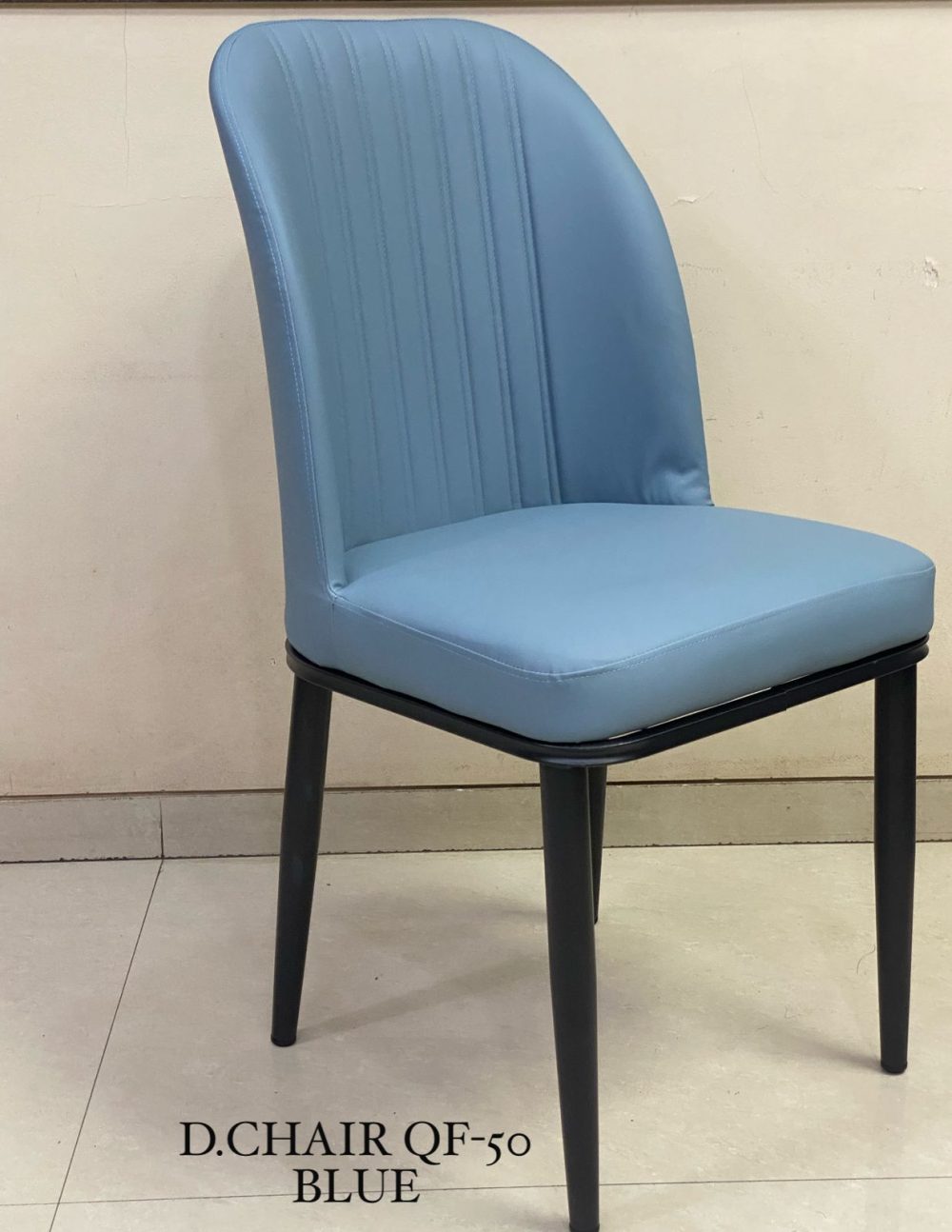 D. Chair QF-50 – Premium Blue Dining Chair