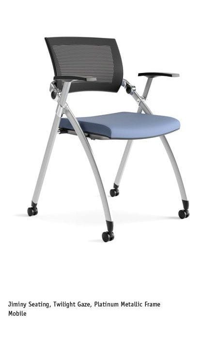 Jiminy Mobile Training Chair – Twilight Gaze Seat with Platinum Metallic Frame